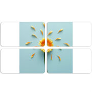 Магнитные фотопазлы 90 на 50 набор 4 штуки 