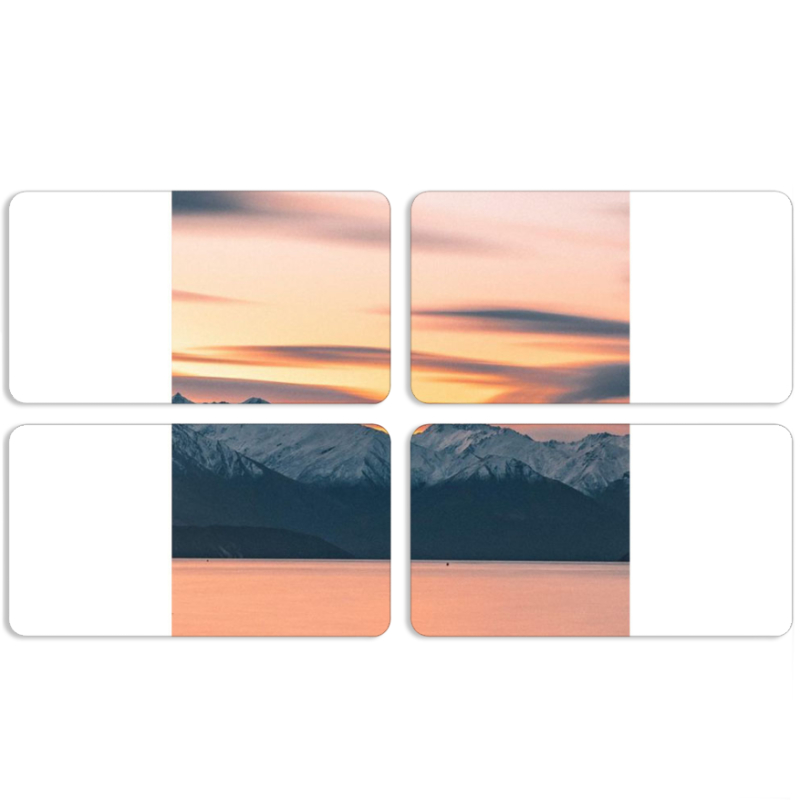 Магнитные фотопазлы 90 на 50 набор 4 штуки 