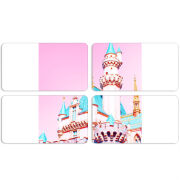 Магнитные фотопазлы 90 на 50 набор 4 штуки 