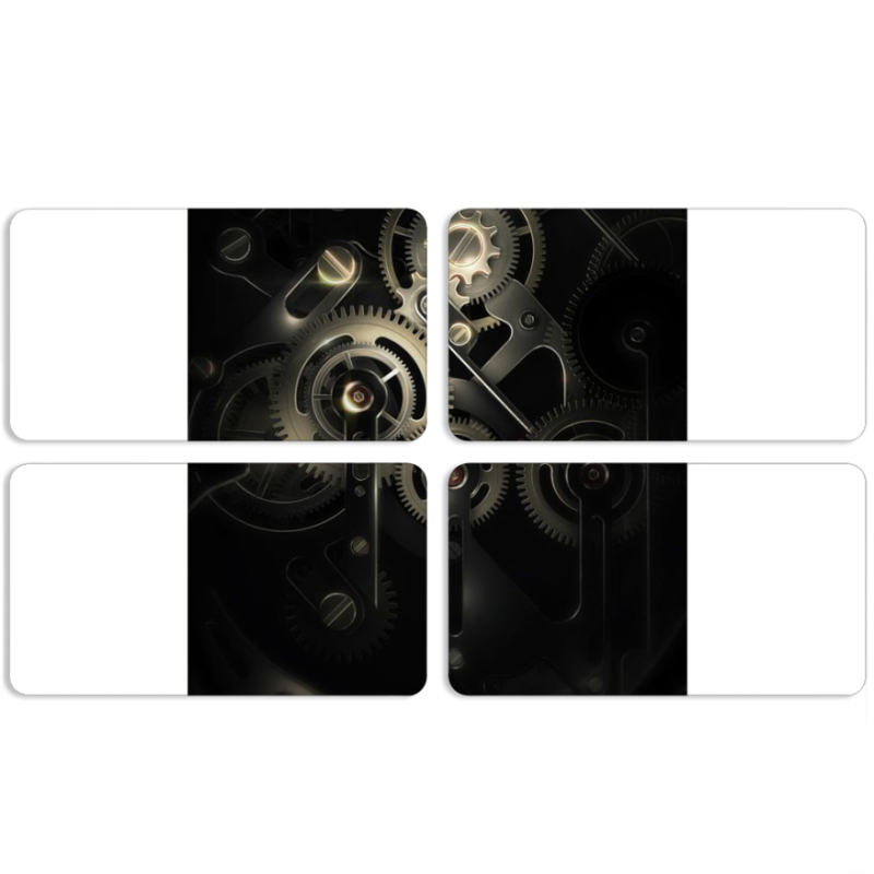 Магнитные фотопазлы 90 на 50 набор 4 штуки 