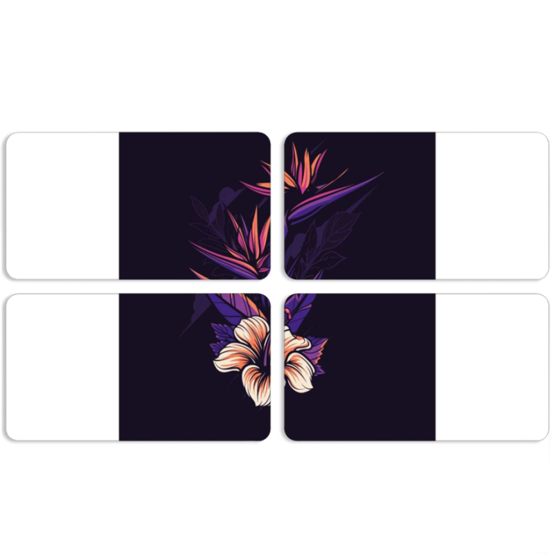 Магнитные фотопазлы 90 на 50 набор 4 штуки 