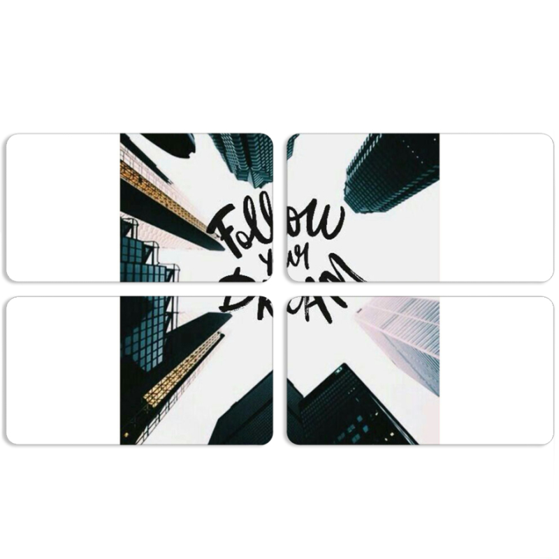 Магнитные фотопазлы 90 на 50 набор 4 штуки 