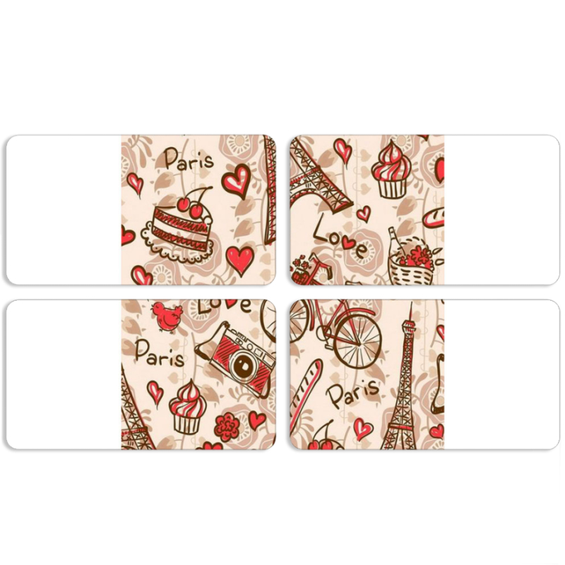 Магнитные фотопазлы 90 на 50 набор 4 штуки 