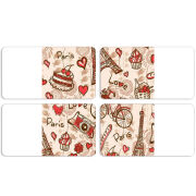 Магнитные фотопазлы 90 на 50 набор 4 штуки 