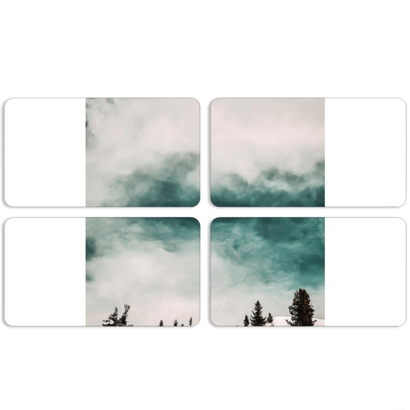 Магнитные фотопазлы 90 на 50 набор 4 штуки 