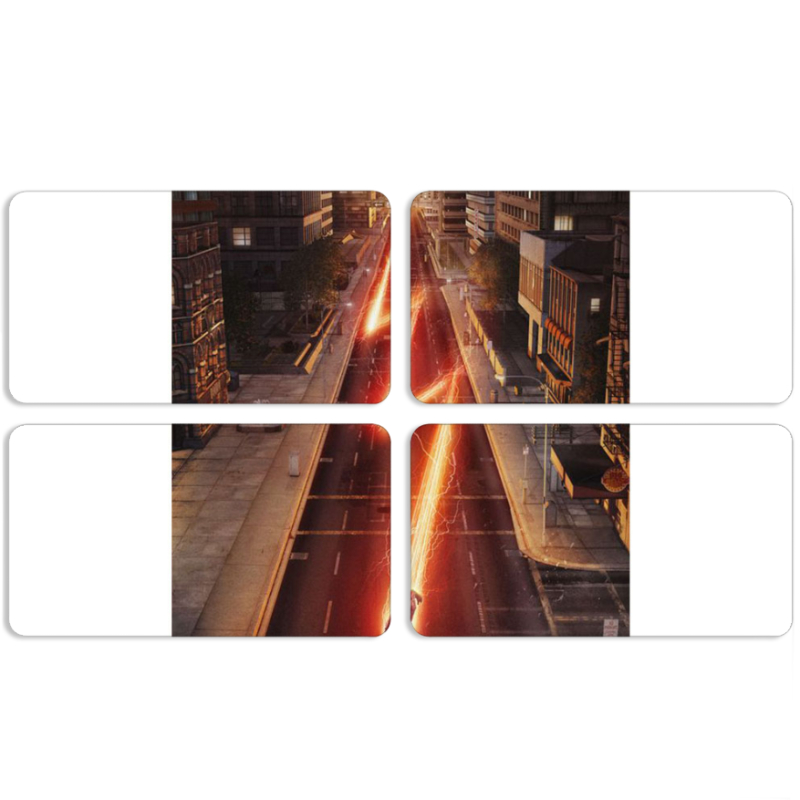 Магнитные фотопазлы 90 на 50 набор 4 штуки 