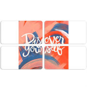 Магнитные фотопазлы 90 на 50 набор 4 штуки 