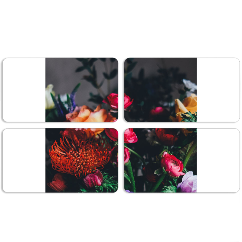 Магнитные фотопазлы 90 на 50 набор 4 штуки 