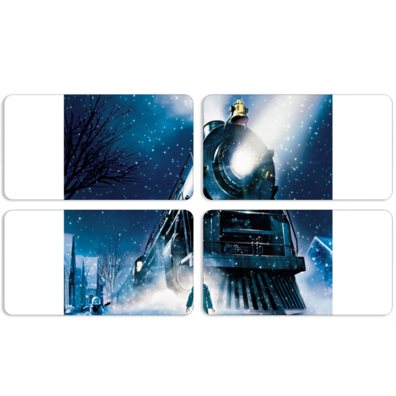 Магнитные фотопазлы 90 на 50 набор 4 штуки 