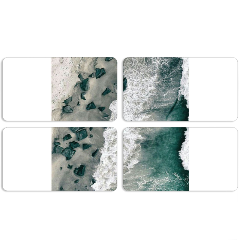 Магнитные фотопазлы 90 на 50 набор 4 штуки 