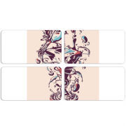 Магнитные фотопазлы 90 на 50 набор 4 штуки 