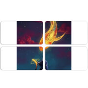 Магнитные фотопазлы 90 на 50 набор 4 штуки 