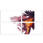 Магнитные фотопазлы 90 на 50 набор 4 штуки 