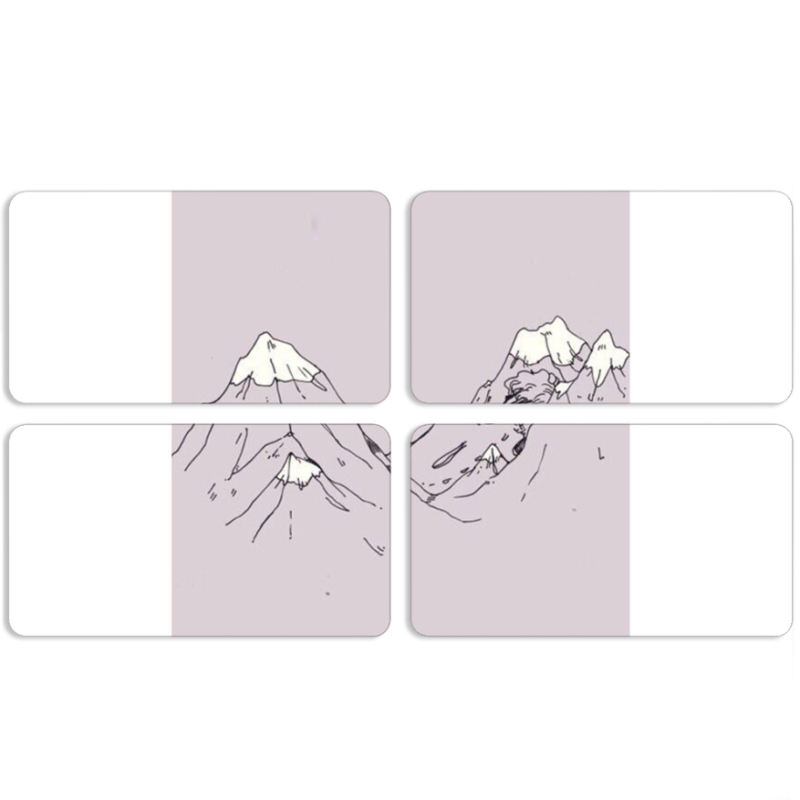 Магнитные фотопазлы 90 на 50 набор 4 штуки 