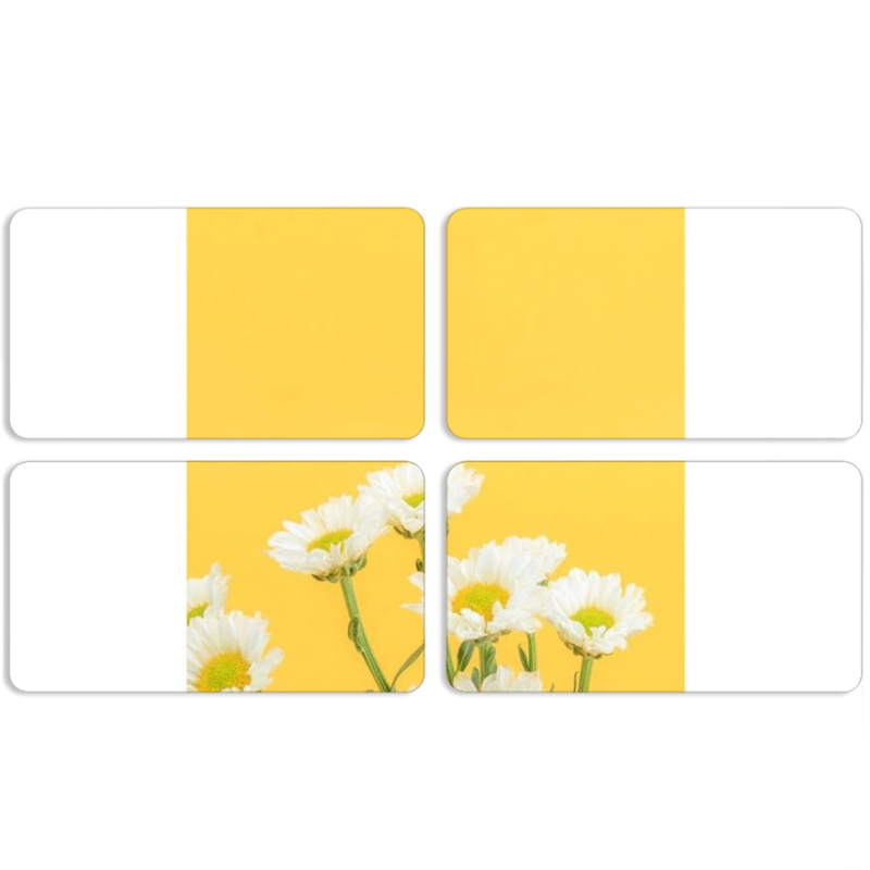 Магнитные фотопазлы 90 на 50 набор 4 штуки 