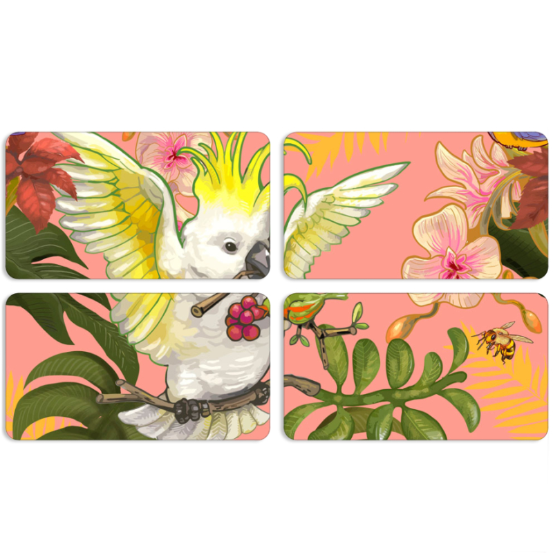 Магнитные фотопазлы 90 на 50 набор 4 штуки 