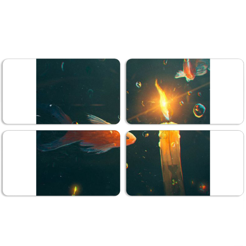 Магнитные фотопазлы 90 на 50 набор 4 штуки 