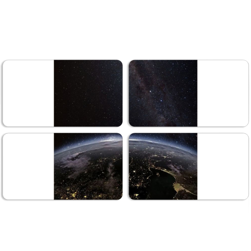 Магнитные фотопазлы 90 на 50 набор 4 штуки 