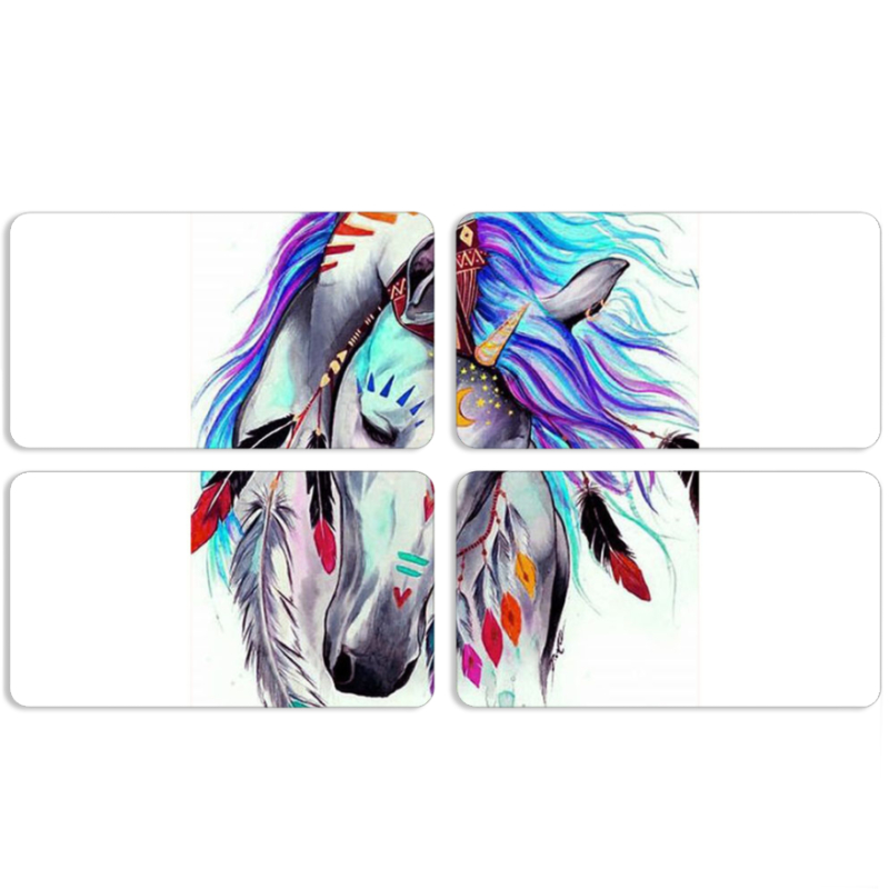 Магнитные фотопазлы 90 на 50 набор 4 штуки 