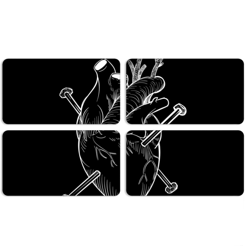 Магнитные фотопазлы 90 на 50 набор 4 штуки 