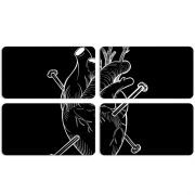 Магнитные фотопазлы 90 на 50 набор 4 штуки 