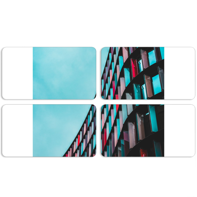 Магнитные фотопазлы 90 на 50 набор 4 штуки 