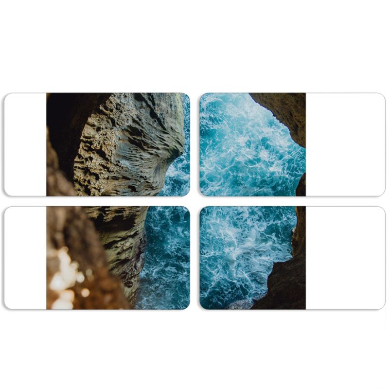 Магнитные фотопазлы 90 на 50 набор 4 штуки 