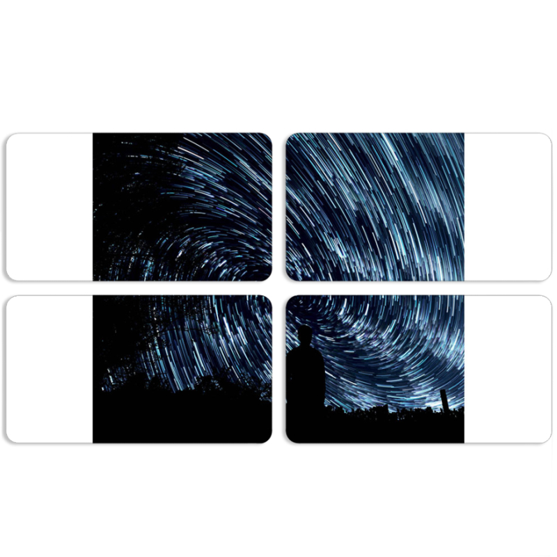 Магнитные фотопазлы 90 на 50 набор 4 штуки 