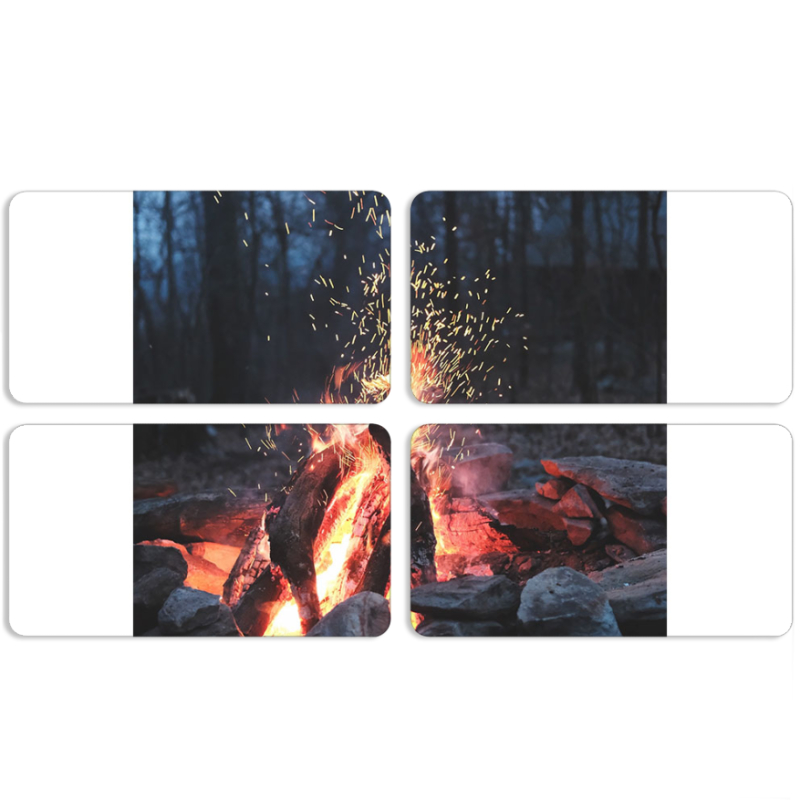 Магнитные фотопазлы 90 на 50 набор 4 штуки 