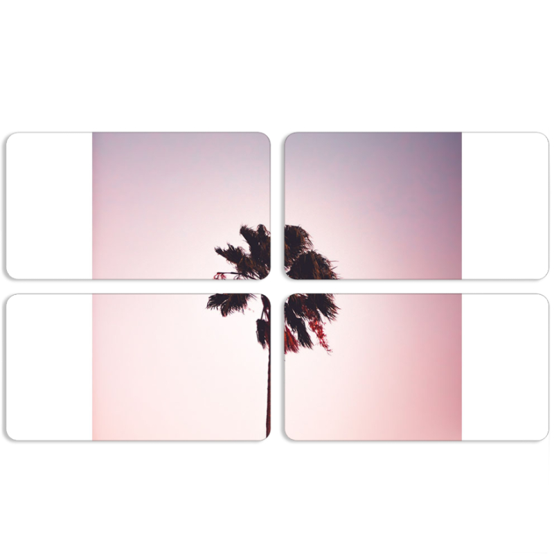 Магнитные фотопазлы 90 на 50 набор 4 штуки 