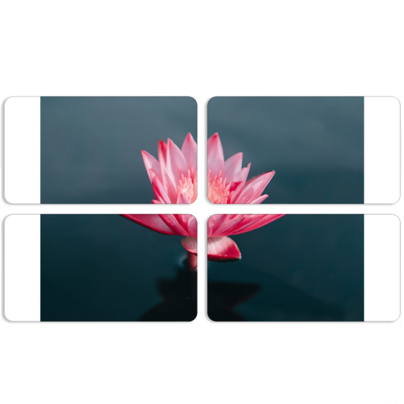 Магнитные фотопазлы 90 на 50 набор 4 штуки 