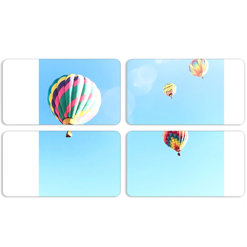 Магнитные фотопазлы 90 на 50 набор 4 штуки 