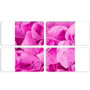 Магнитные фотопазлы 90 на 50 набор 4 штуки Pink Flowers