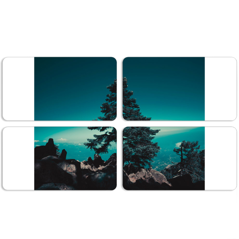 Магнитные фотопазлы 90 на 50 набор 4 штуки 