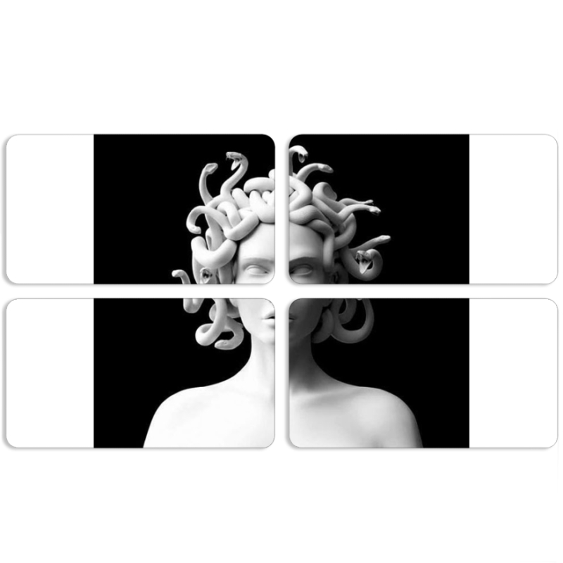 Магнитные фотопазлы 90 на 50 набор 4 штуки 