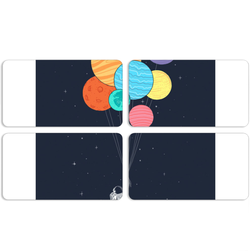 Магнитные фотопазлы 90 на 50 набор 4 штуки 