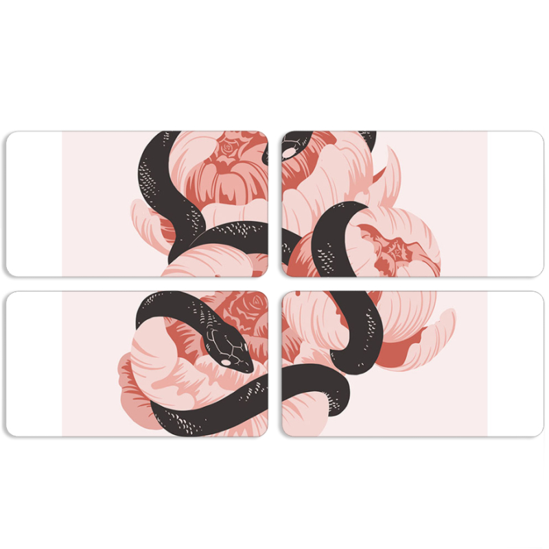 Магнитные фотопазлы 90 на 50 набор 4 штуки 