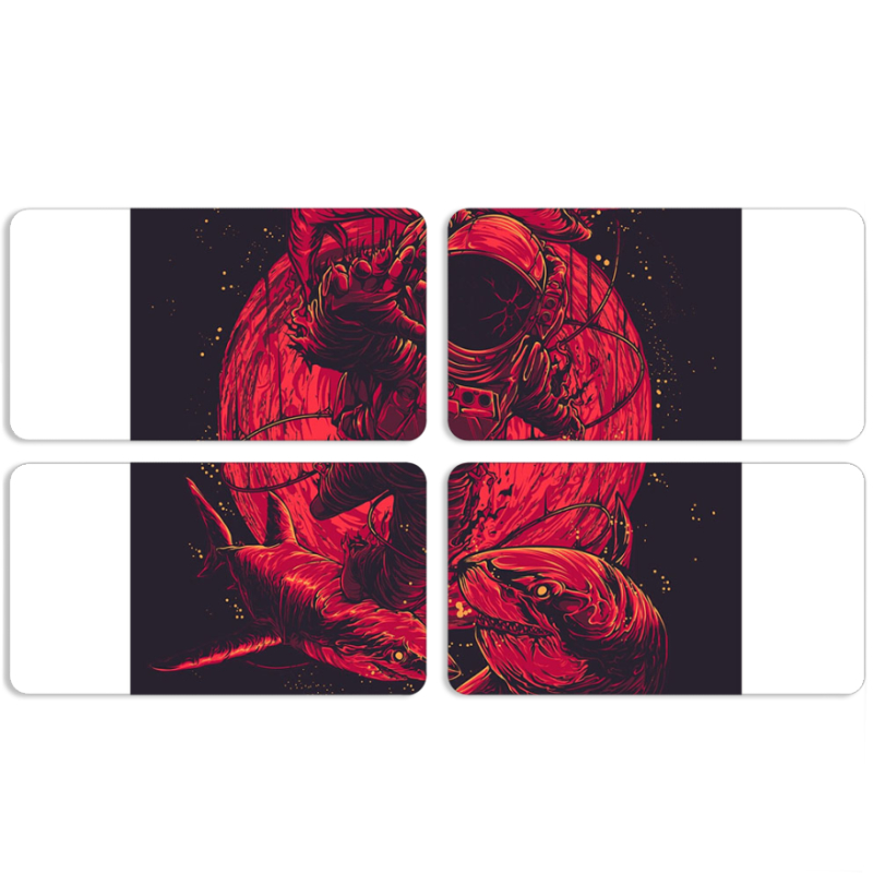 Магнитные фотопазлы 90 на 50 набор 4 штуки 