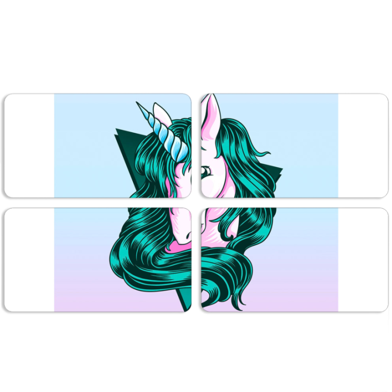 Магнитные фотопазлы 90 на 50 набор 4 штуки 