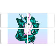 Магнитные фотопазлы 90 на 50 набор 4 штуки 