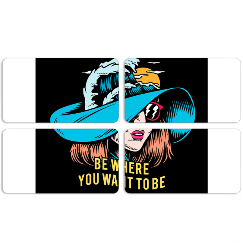 Магнитные фотопазлы 90 на 50 набор 4 штуки 