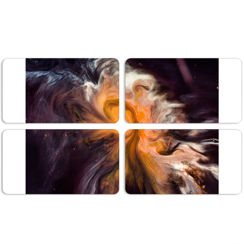 Магнитные фотопазлы 90 на 50 набор 4 штуки 