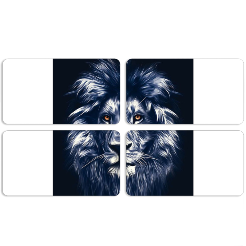 Магнитные фотопазлы 90 на 50 набор 4 штуки 