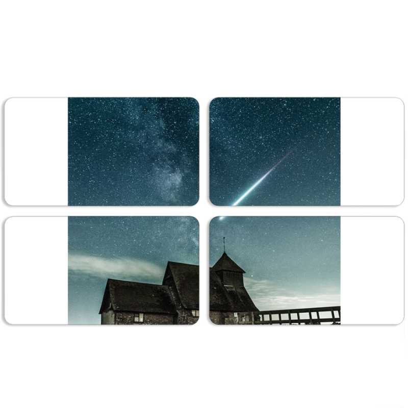 Магнитные фотопазлы 90 на 50 набор 4 штуки 