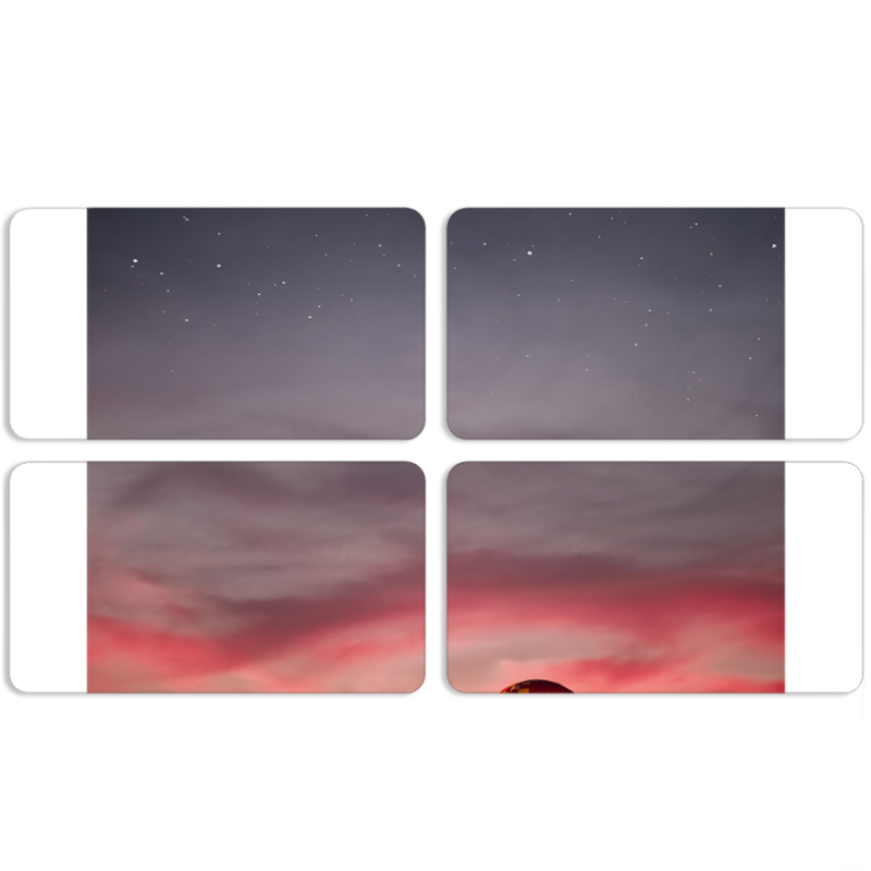 Магнитные фотопазлы 90 на 50 набор 4 штуки 