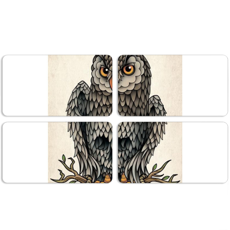 Магнитные фотопазлы 90 на 50 набор 4 штуки 