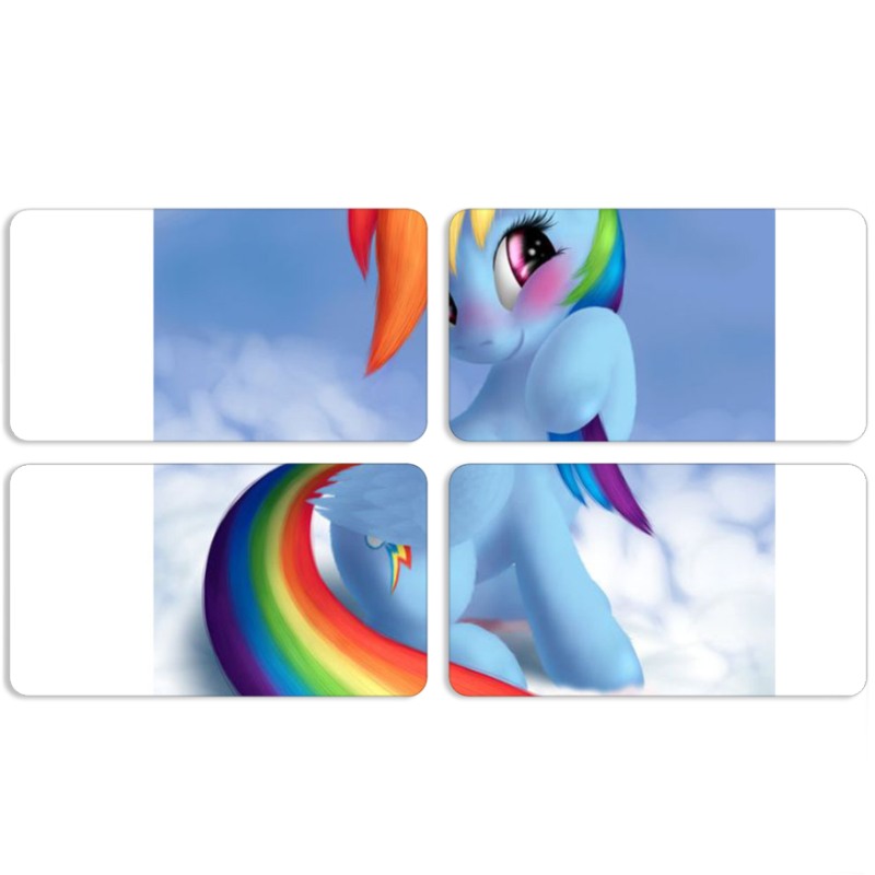 Магнитные фотопазлы 90 на 50 набор 4 штуки My Little Pony Rainbow Dash
