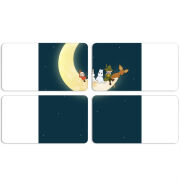 Магнитные фотопазлы 90 на 50 набор 4 штуки Mumintroll