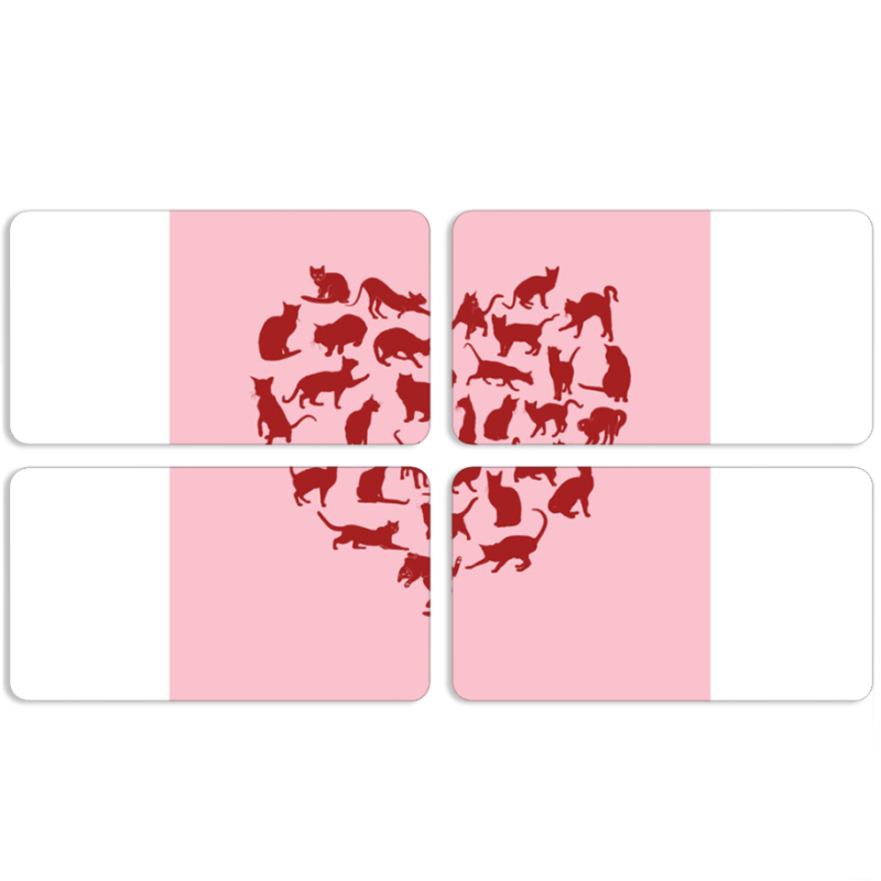 Магнитные фотопазлы 90 на 50 набор 4 штуки 