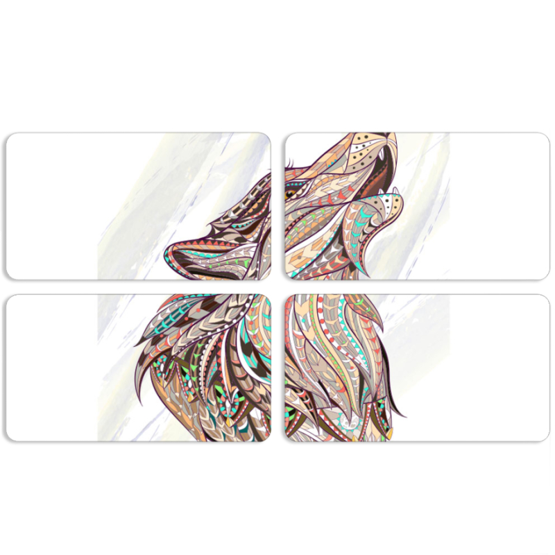 Магнитные фотопазлы 90 на 50 набор 4 штуки 